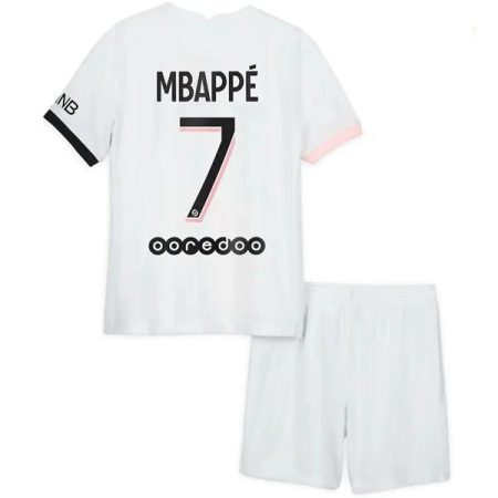 Camisolas de Futebol Paris Saint Germain PSG Kylian Mbappé 7 Criança Alternativa 2021-22